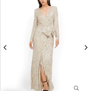 Eliza J sequin bow size 8 gown